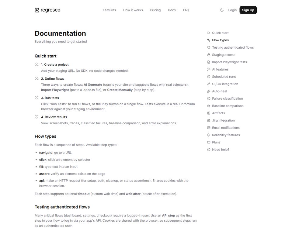 regresco.com - website by Webihooldus
